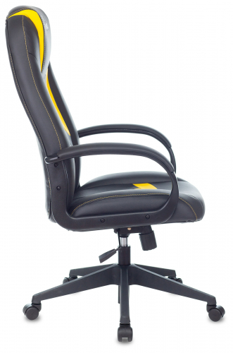 Купить  кресло zombie 8 черный/желтый эко.кожа крестов. пластик zombie 8 yellow в интернет-магазине Айсберг! фото 3